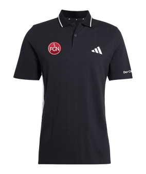 adidas 1. FC Nürnberg Polo Schwarz - schwarz