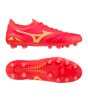 Mizuno Morelia Neo IV Made in Japan FG Release Rot Gelb F64 - rot
