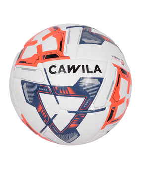 Cawila NEXUS T24 HYBRID Fussball Trainingsball | Navy Rot - weiss
