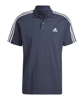adidas Essentials 3-Stripes Poloshirt Blau - blau
