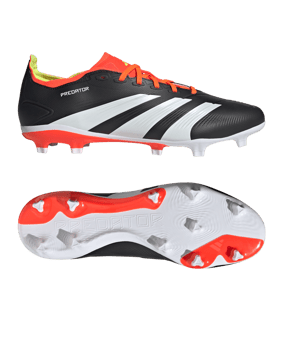 adidas Predator League FG Solar Energy Schwarz Weiss Rot - schwarz
