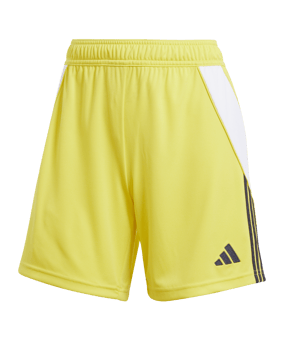 adidas Tiro 24 Short Damen Gelb Schwarz - gelb