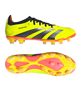 adidas Predator League 2G/3G AG Energy Citrus Gelb Schwarz Rot - gelb