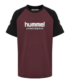 Hummel Logo S/S T-Shirt Kids Lila F3016 - lila