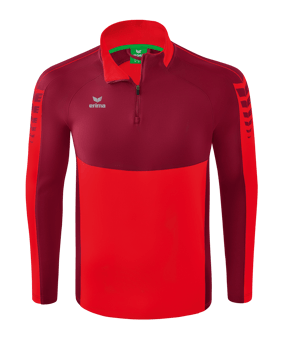 Erima SIX WINGS HalfZip Sweatshirt Rot - rot