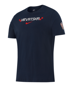 Nike HNS Kroatien Graphic T-Shirt Blau F451 - blau