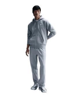 Nike Club Fleece Kapuzenjacke Grau F063 - grau