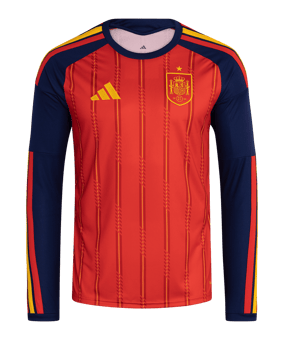 adidas Spanien Trikot Langarm Home WM 2026 Rot - rot
