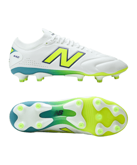 New Balance 442 Elite Knit V3 FG Neon Tide Weiß - weiss