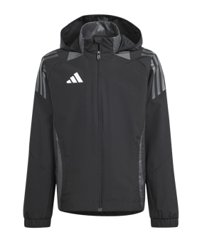 adidas Tiro 24 Competition Allwetterjacke Kids Schwarz - schwarz