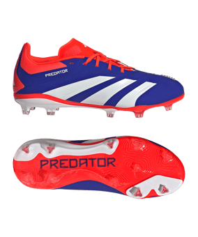 adidas Predator Elite FG Advancement Kids Blau Weiss - blau