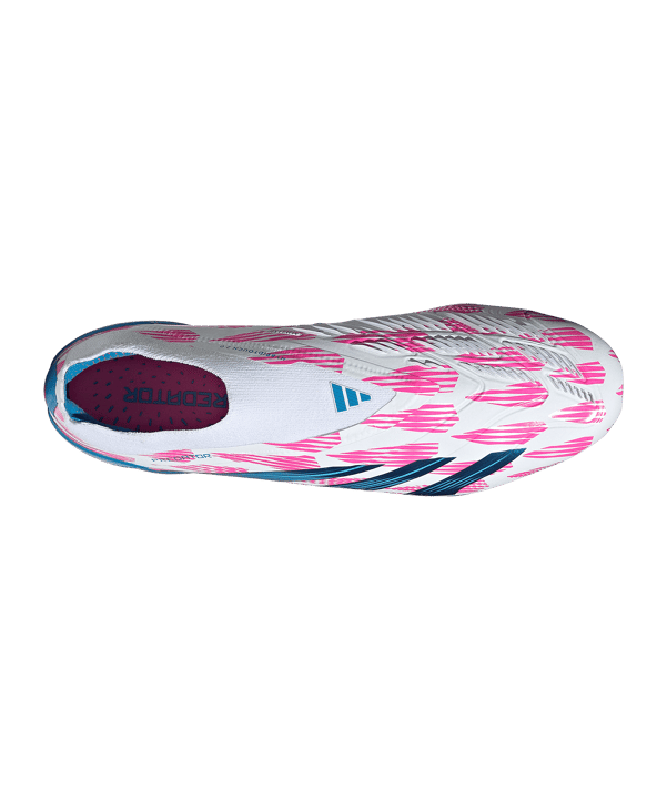 adidas Predator Elite LL FG Reemergence Weiss Blau - weiss