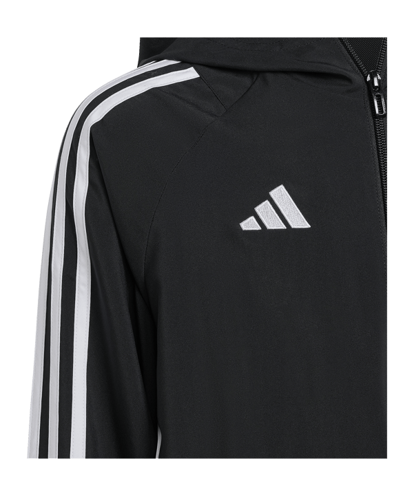 adidas Tiro 24 Windbreaker Kids Schwarz Weiss - schwarz