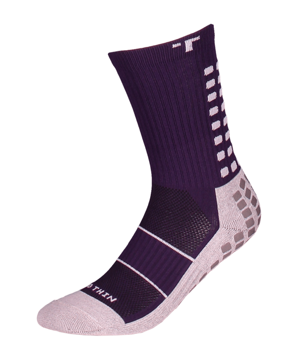 TruSox Mid Calf Thin 3.0 Socken Lila Weiss - lila