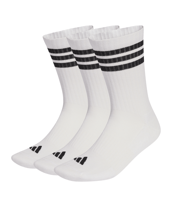 adidas Crew 3er Pack Socken Weiß - weiss