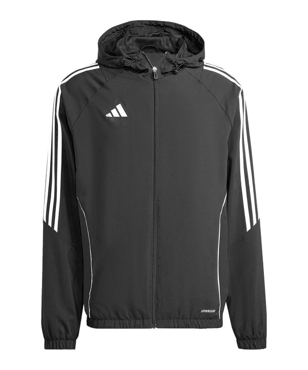 adidas Tiro 24 Windbreaker Kids Schwarz Weiss - schwarz