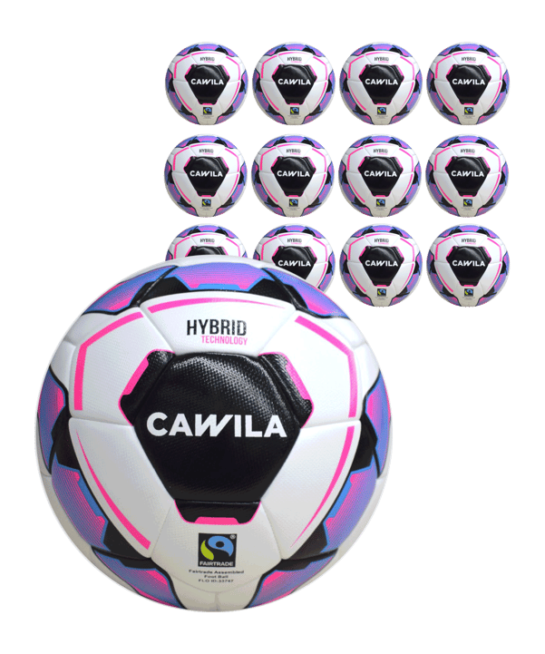 Cawila MISSION HYBRID LITE Fairtrade 350g Trainingsball 12x Gr. 5 - weiss