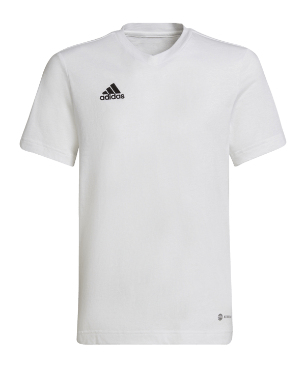 adidas Entrada 22 T-Shirt Kids Weiss (HC0447) - weiss