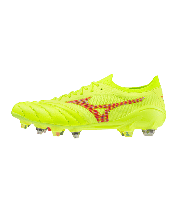 Mizuno Morelia Neo IV Alpha Made in Japan Mix Dyna Gelb Rot Gelb F45 - gelb