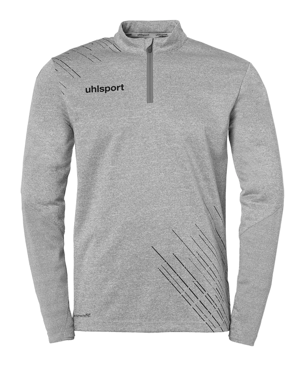 uhlsport Score 26 1/4 Zip Top Grau Schwarz F05 - grau