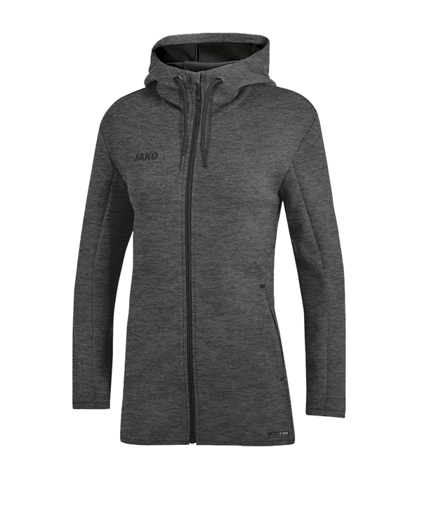 JAKO Premium Basics Kapuzenjacke Damen (021) - grau