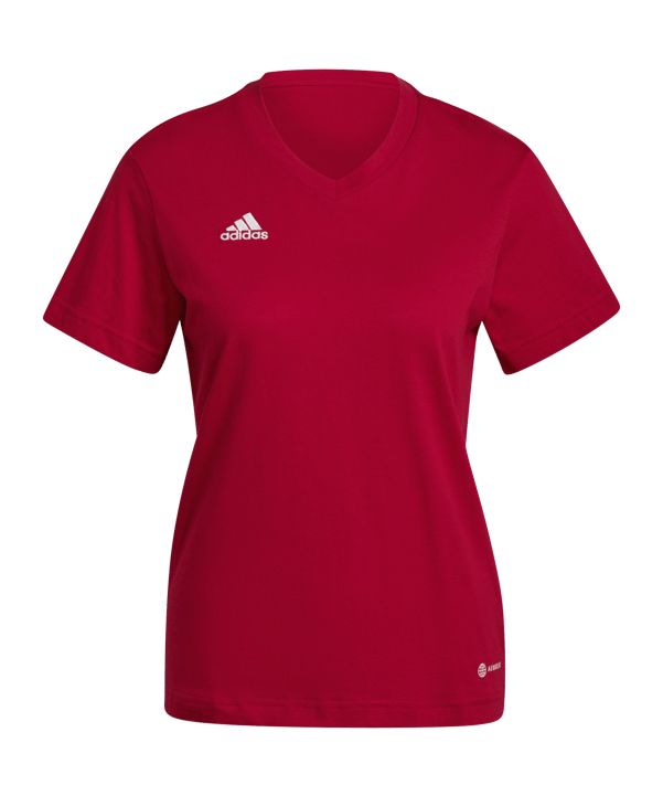 adidas Entrada 22 T-Shirt Damen Rot (HC0441) - rot