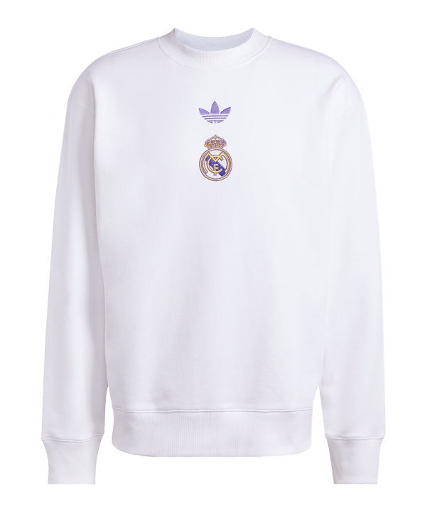 adidas Real Madrid Lfstlr Sweatshirt Weiß - weiss
