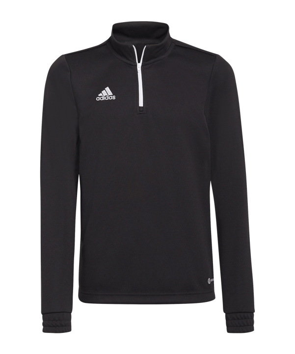 adidas Entrada 22 HalfZip Sweatshirt Kids Schwarz (H57547) - schwarz