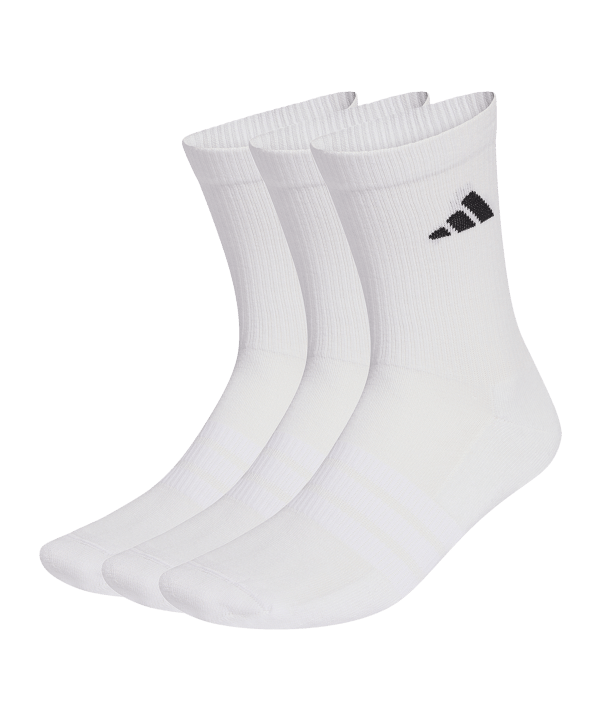 adidas Crew 3er Pack Socken Weiß - weiss