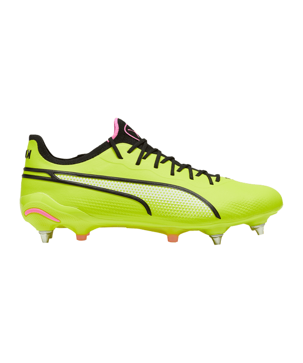 PUMA KING Ultimate MxSG Gelb Schwarz Pink F03 - gruen
