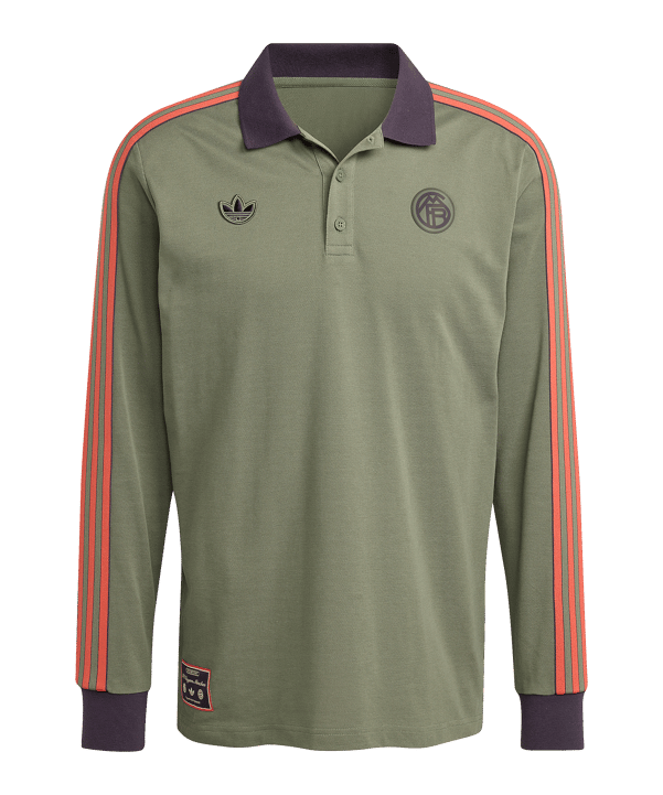 adidas FC Bayern München Icon Long Sleeve Polo Grün - gruen