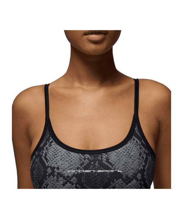 Nike AOP Crop Tanktop Damen Schwarz F010 - schwarz