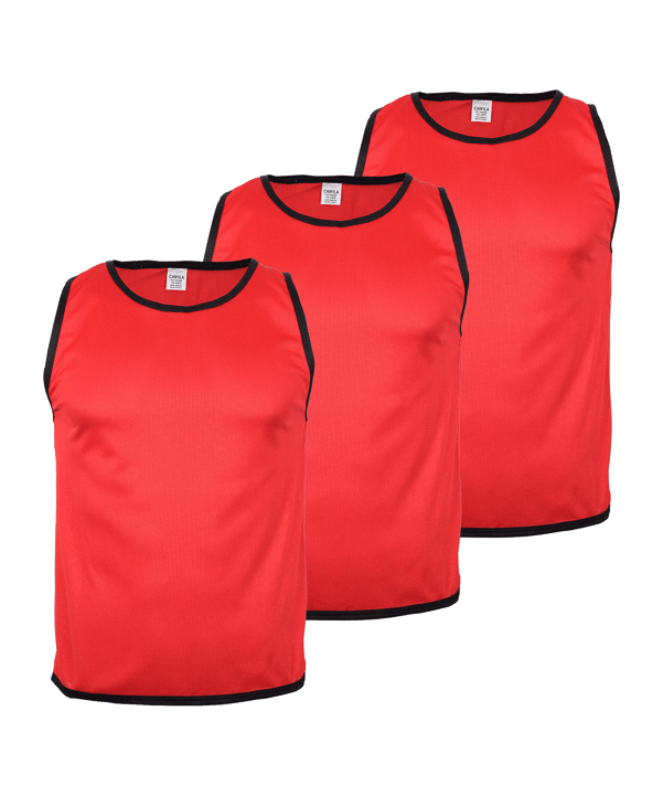 Cawila BIB Kennzeichnungshemden 3er Set | Rot | Kids - rot