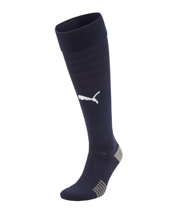 PUMA teamFINAL Strumpfstutzen Dunkelblau Weiss (006) - blau